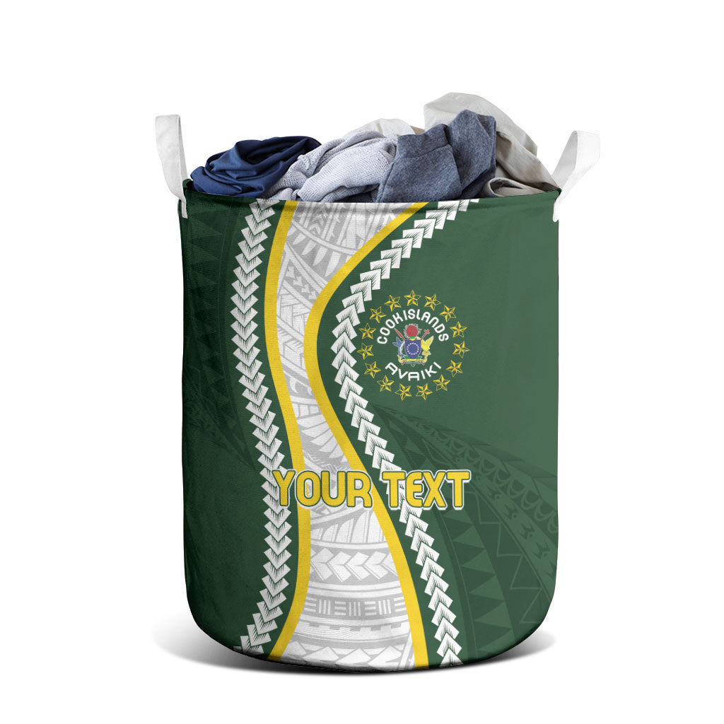 Cook Islands Rugby Personalized Avaiki Laundry Basket GO Kuki LT7 - Polynesian Pride
