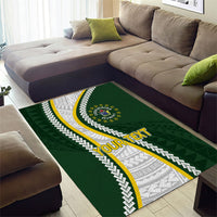Cook Islands Rugby Personalized Avaiki Area Rug GO Kuki LT7 - Polynesian Pride