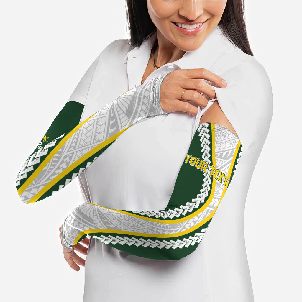 Cook Islands Rugby Personalized Avaiki Arm Sleeves GO Kuki LT7 - Polynesian Pride