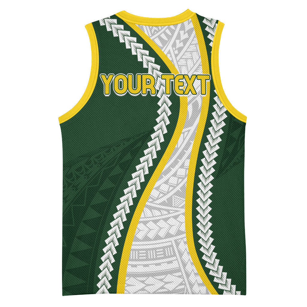 Cook Islands Rugby Personalized Avaiki Basketball Jersey GO Kuki LT7 - Polynesian Pride