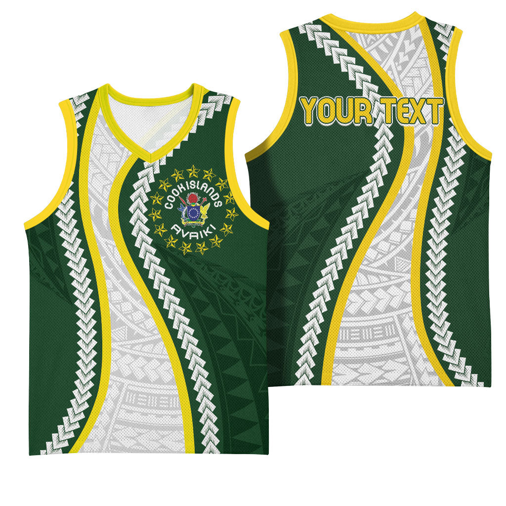 Cook Islands Rugby Personalized Avaiki Basketball Jersey GO Kuki LT7 - Polynesian Pride