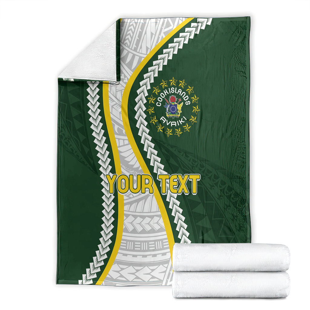 Cook Islands Rugby Personalized Avaiki Blanket GO Kuki LT7 - Polynesian Pride