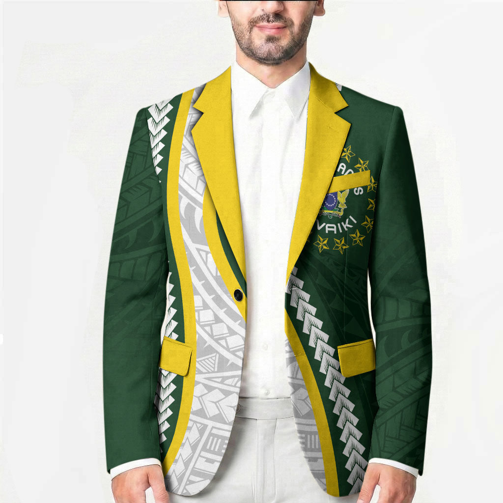 Cook Islands Rugby Personalized Avaiki Blazer GO Kuki LT7 - Polynesian Pride