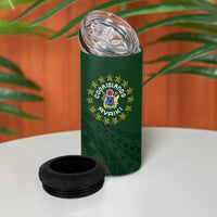 Cook Islands Rugby Personalized Avaiki 4 in 1 Can Cooler Tumbler GO Kuki LT7 - Polynesian Pride