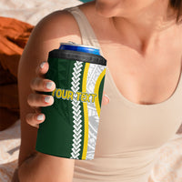 Cook Islands Rugby Personalized Avaiki 4 in 1 Can Cooler Tumbler GO Kuki LT7 - Polynesian Pride