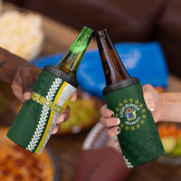 Cook Islands Rugby Personalized Avaiki 4 in 1 Can Cooler Tumbler GO Kuki LT7 - Polynesian Pride