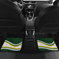 Cook Islands Rugby Personalized Avaiki Car Mats GO Kuki LT7 Set 2pcs - Back Green - Polynesian Pride