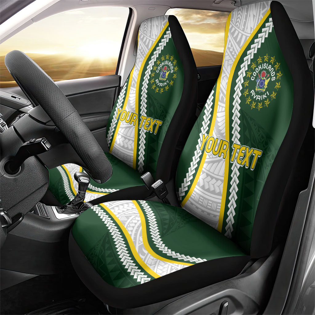 Cook Islands Rugby Personalized Avaiki Car Seat Cover GO Kuki LT7 - Polynesian Pride