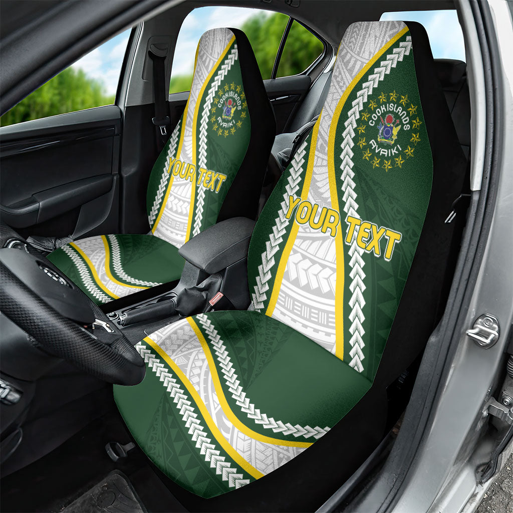 Cook Islands Rugby Personalized Avaiki Car Seat Cover GO Kuki LT7 - Polynesian Pride