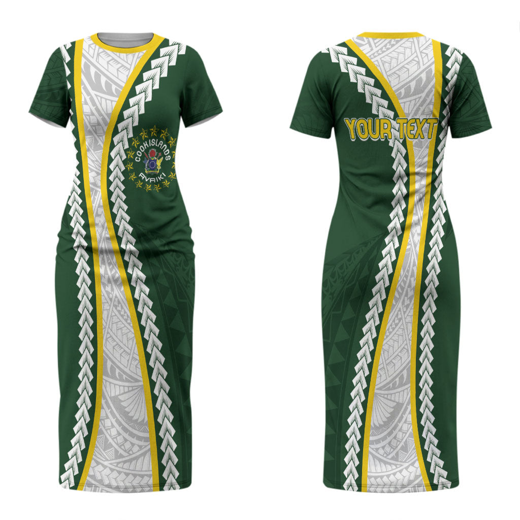 Cook Islands Rugby Personalized Avaiki Couples Matching Short Sleeve Bodycon Dress and Long Sleeve Button Shirt GO Kuki LT7 - Polynesian Pride