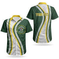 Cook Islands Rugby Personalized Avaiki Couples Matching Tank Maxi Dress and Hawaiian Shirt GO Kuki LT7 - Polynesian Pride