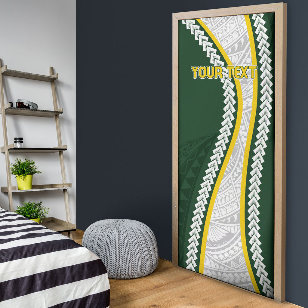Cook Islands Rugby Personalized Avaiki Door Cover GO Kuki LT7 - Polynesian Pride