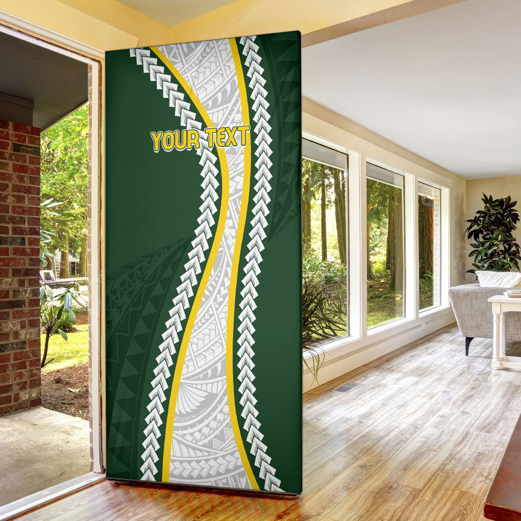 Cook Islands Rugby Personalized Avaiki Door Cover GO Kuki LT7 - Polynesian Pride