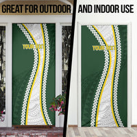 Cook Islands Rugby Personalized Avaiki Door Cover GO Kuki LT7 - Polynesian Pride
