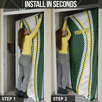Cook Islands Rugby Personalized Avaiki Door Cover GO Kuki LT7 - Polynesian Pride