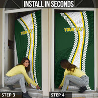 Cook Islands Rugby Personalized Avaiki Door Cover GO Kuki LT7 - Polynesian Pride