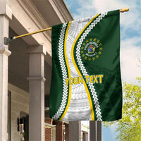 Cook Islands Rugby Personalized Avaiki Garden Flag GO Kuki LT7 House Flag Green - Polynesian Pride