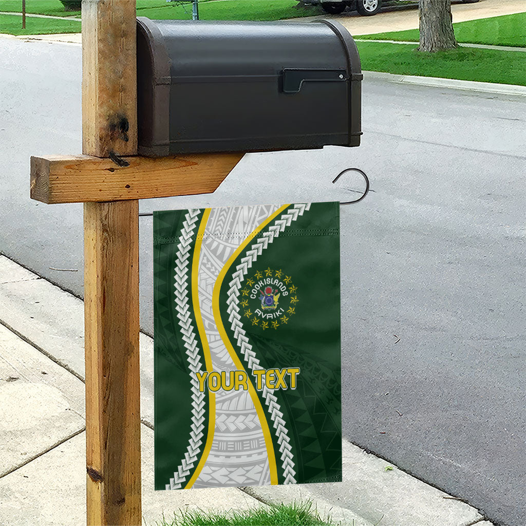 Cook Islands Rugby Personalized Avaiki Garden Flag GO Kuki LT7 - Polynesian Pride