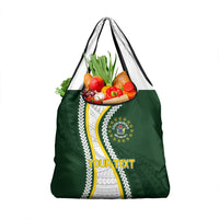 Cook Islands Rugby Personalized Avaiki Grocery Bag GO Kuki LT7 1-pack One Size Green - Polynesian Pride