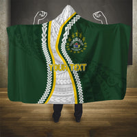 Cook Islands Rugby Personalized Avaiki Hooded Blanket GO Kuki LT7 - Polynesian Pride