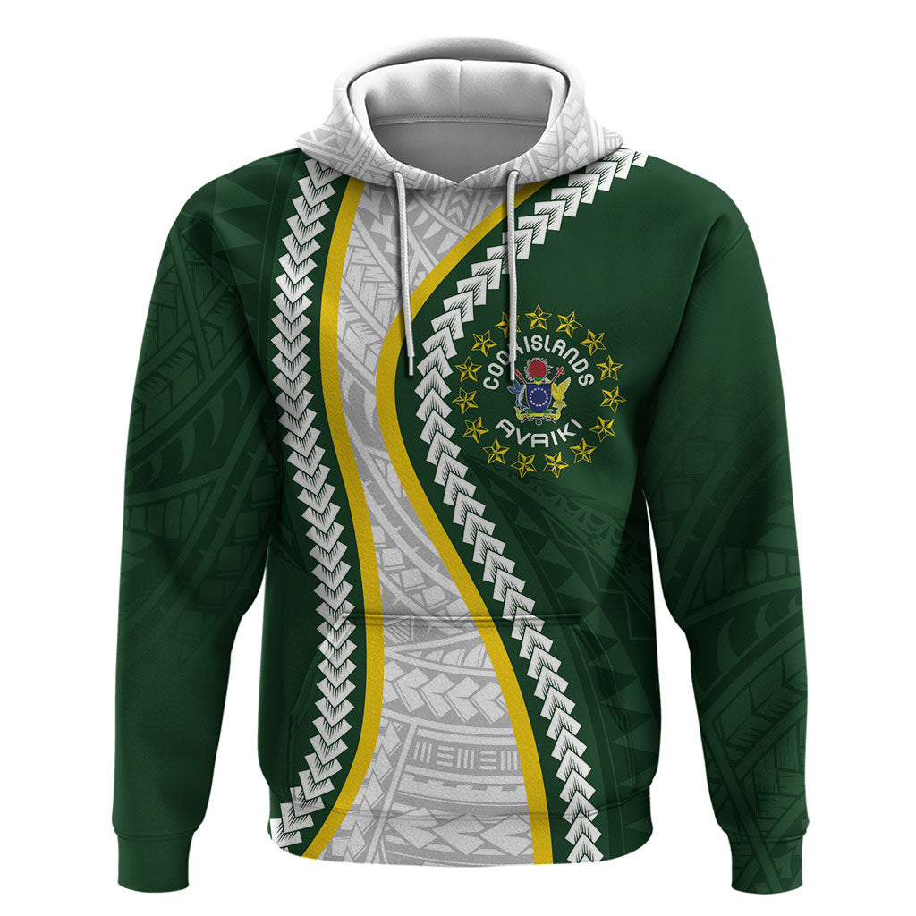 Cook Islands Rugby Personalized Avaiki Hoodie GO Kuki LT7 Pullover Hoodie Green - Polynesian Pride