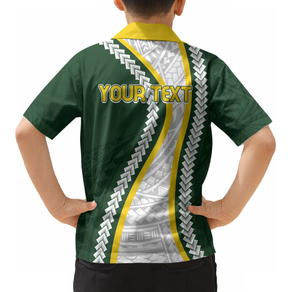 Cook Islands Rugby Personalized Avaiki Kid Hawaiian Shirt GO Kuki LT7 - Polynesian Pride