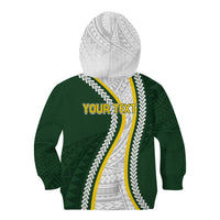 Cook Islands Rugby Personalized Avaiki Kid Hoodie GO Kuki LT7 - Polynesian Pride