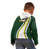 Cook Islands Rugby Personalized Avaiki Kid Hoodie GO Kuki LT7 - Polynesian Pride