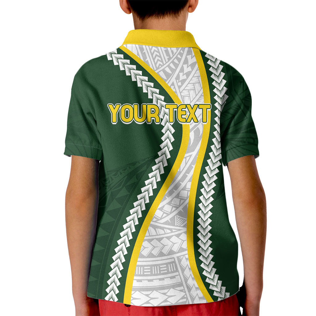 Cook Islands Rugby Personalized Avaiki Kid Polo Shirt GO Kuki LT7 - Polynesian Pride