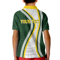 Cook Islands Rugby Personalized Avaiki Kid Polo Shirt GO Kuki LT7 - Polynesian Pride