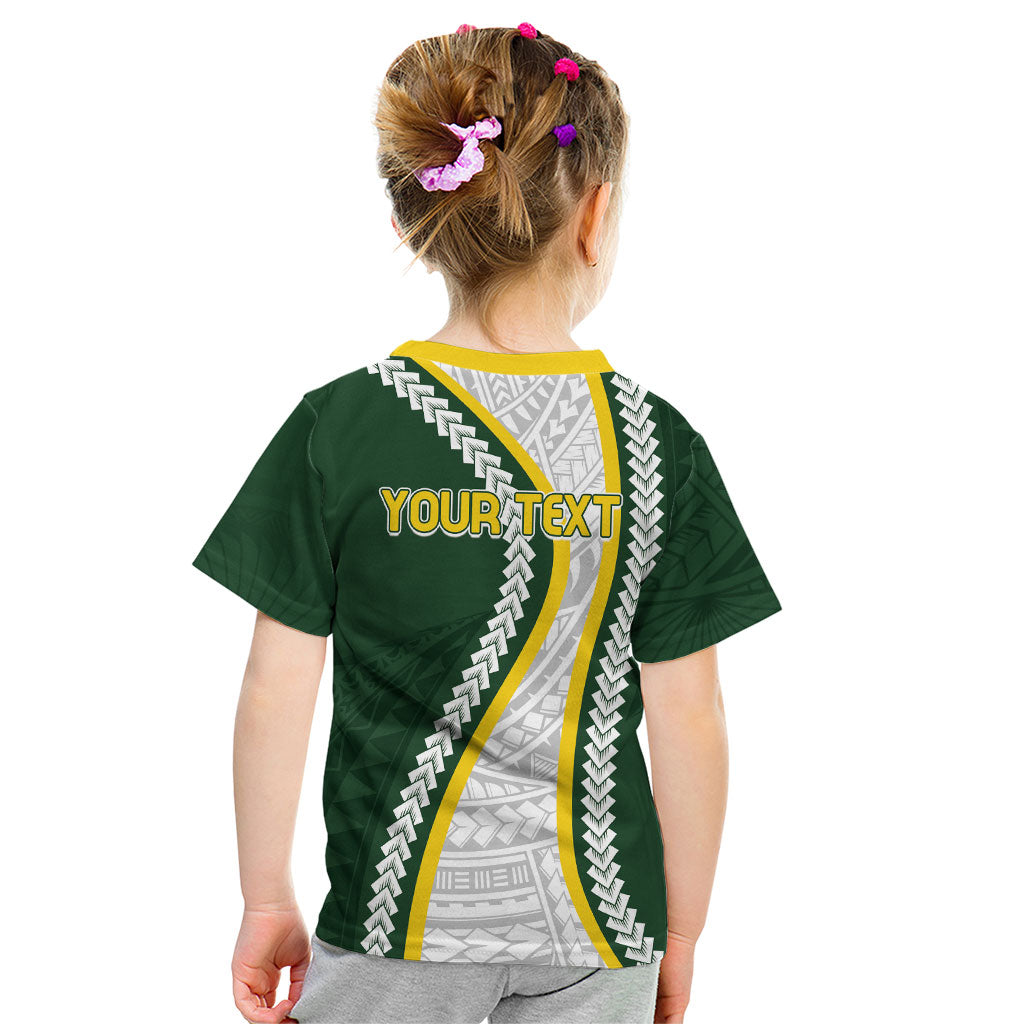 Cook Islands Rugby Personalized Avaiki Kid T Shirt GO Kuki LT7 - Polynesian Pride