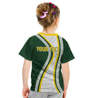 Cook Islands Rugby Personalized Avaiki Kid T Shirt GO Kuki LT7 - Polynesian Pride