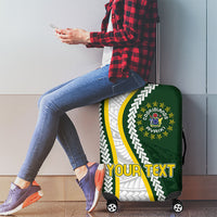 Cook Islands Rugby Personalized Avaiki Luggage Cover GO Kuki LT7 - Polynesian Pride