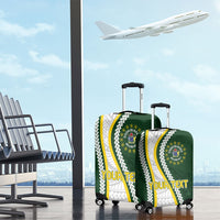 Cook Islands Rugby Personalized Avaiki Luggage Cover GO Kuki LT7 - Polynesian Pride