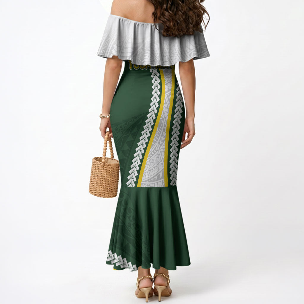 Cook Islands Rugby Personalized Avaiki Mermaid Dress GO Kuki LT7 - Polynesian Pride