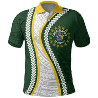 Cook Islands Rugby Personalized Avaiki Polo Shirt GO Kuki LT7 Green - Polynesian Pride