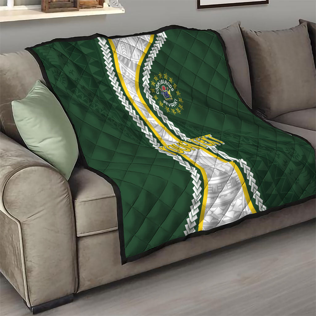 Cook Islands Rugby Personalized Avaiki Quilt GO Kuki LT7 - Polynesian Pride