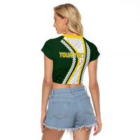 Cook Islands Rugby Personalized Avaiki Raglan Cropped T Shirt GO Kuki LT7 - Polynesian Pride