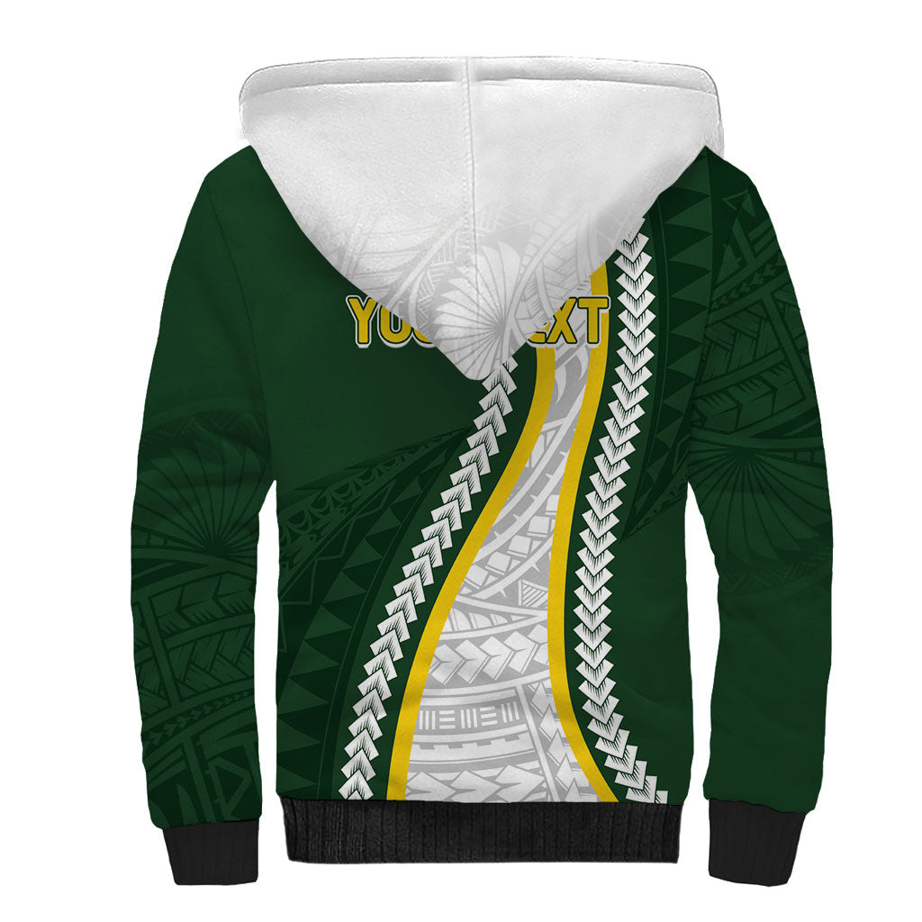 Cook Islands Rugby Personalized Avaiki Sherpa Hoodie GO Kuki LT7 - Polynesian Pride