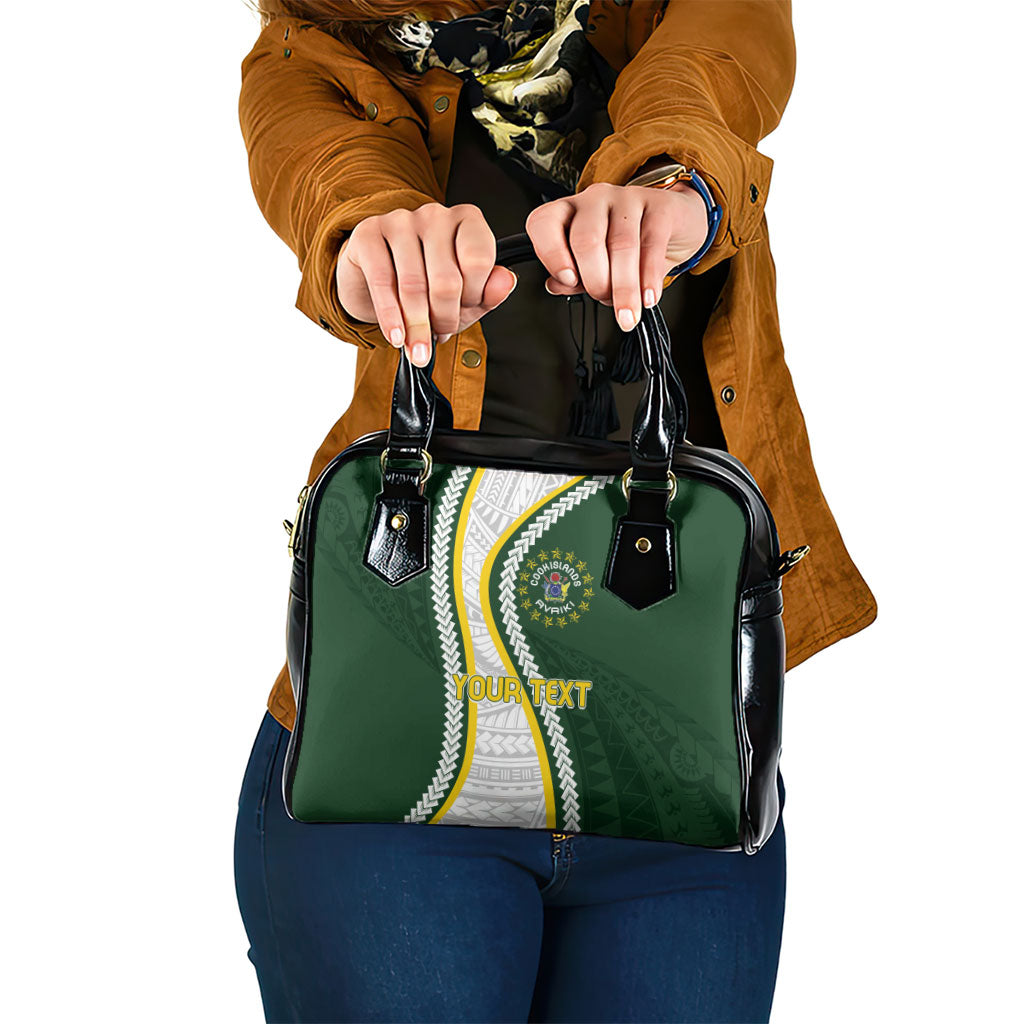 Cook Islands Rugby Personalized Avaiki Shoulder Handbag GO Kuki LT7 One Size Green - Polynesian Pride