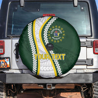 Cook Islands Rugby Personalized Avaiki Spare Tire Cover GO Kuki LT7 Green - Polynesian Pride