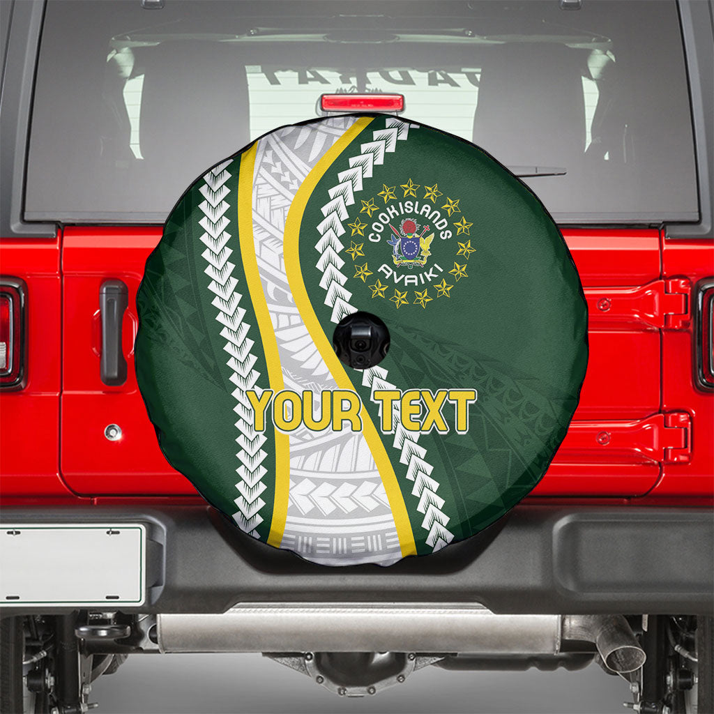 Cook Islands Rugby Personalized Avaiki Spare Tire Cover GO Kuki LT7 - Polynesian Pride