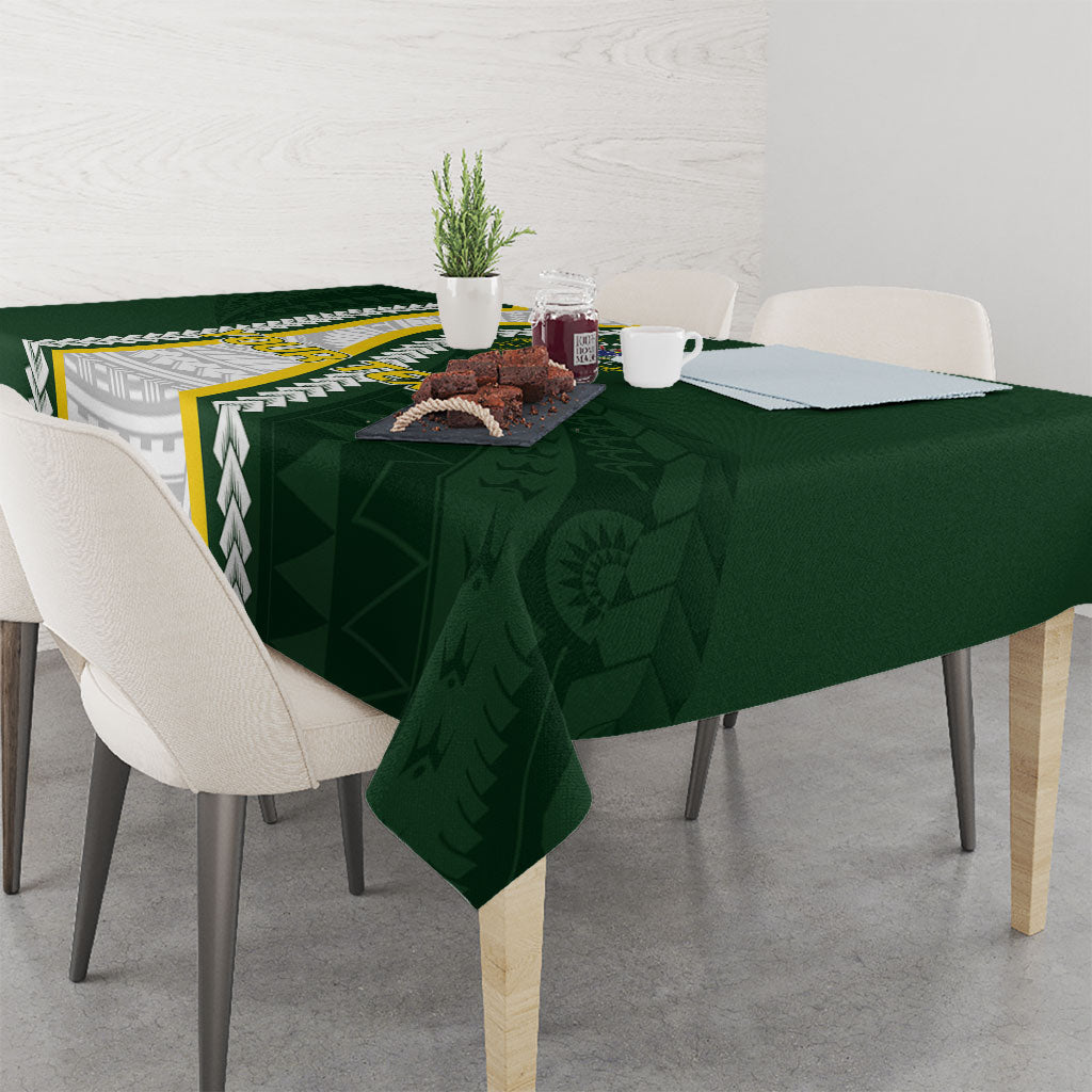 Cook Islands Rugby Personalized Avaiki Tablecloth GO Kuki LT7 - Polynesian Pride