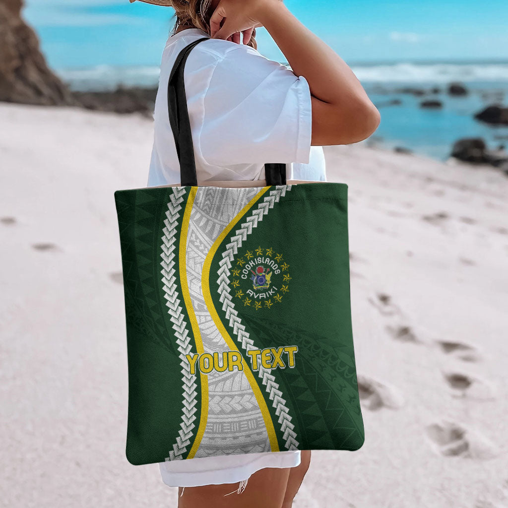 Cook Islands Rugby Personalized Avaiki Tote Bag GO Kuki LT7 - Polynesian Pride