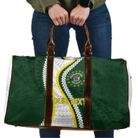 Cook Islands Rugby Personalized Avaiki Travel Bag GO Kuki LT7 Green - Polynesian Pride