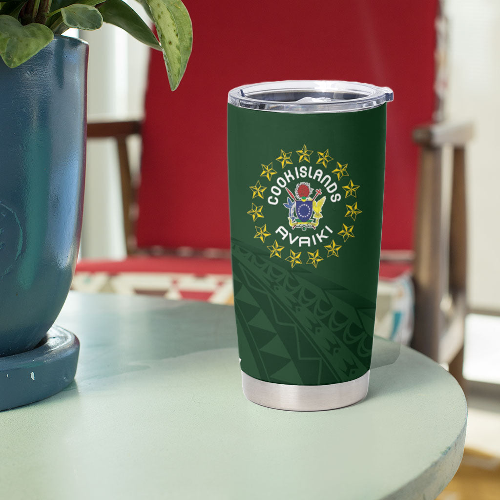 Cook Islands Rugby Personalized Avaiki Tumbler Cup GO Kuki LT7 - Polynesian Pride