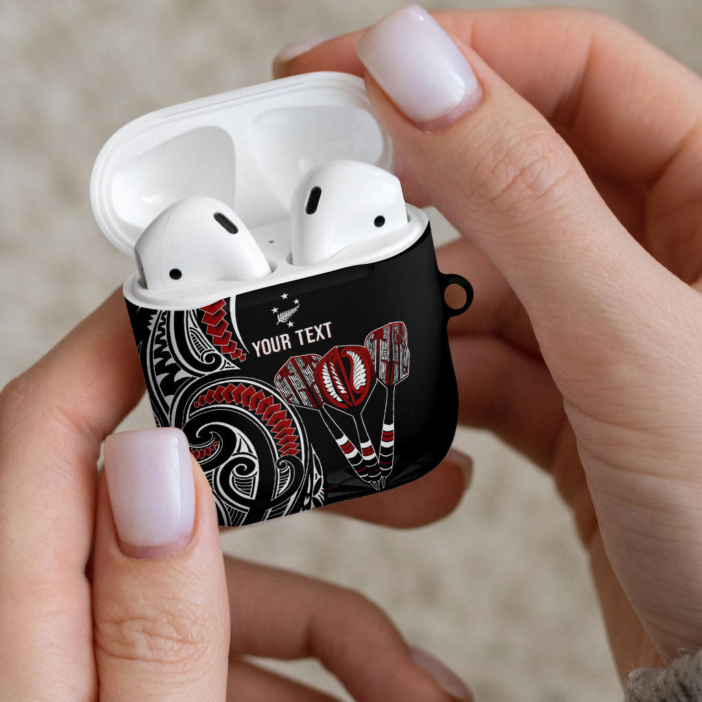 New Zealand Darts Personalized Hei Manaia AirPods Case Classic Kowhaiwhai LT7 - Polynesian Pride