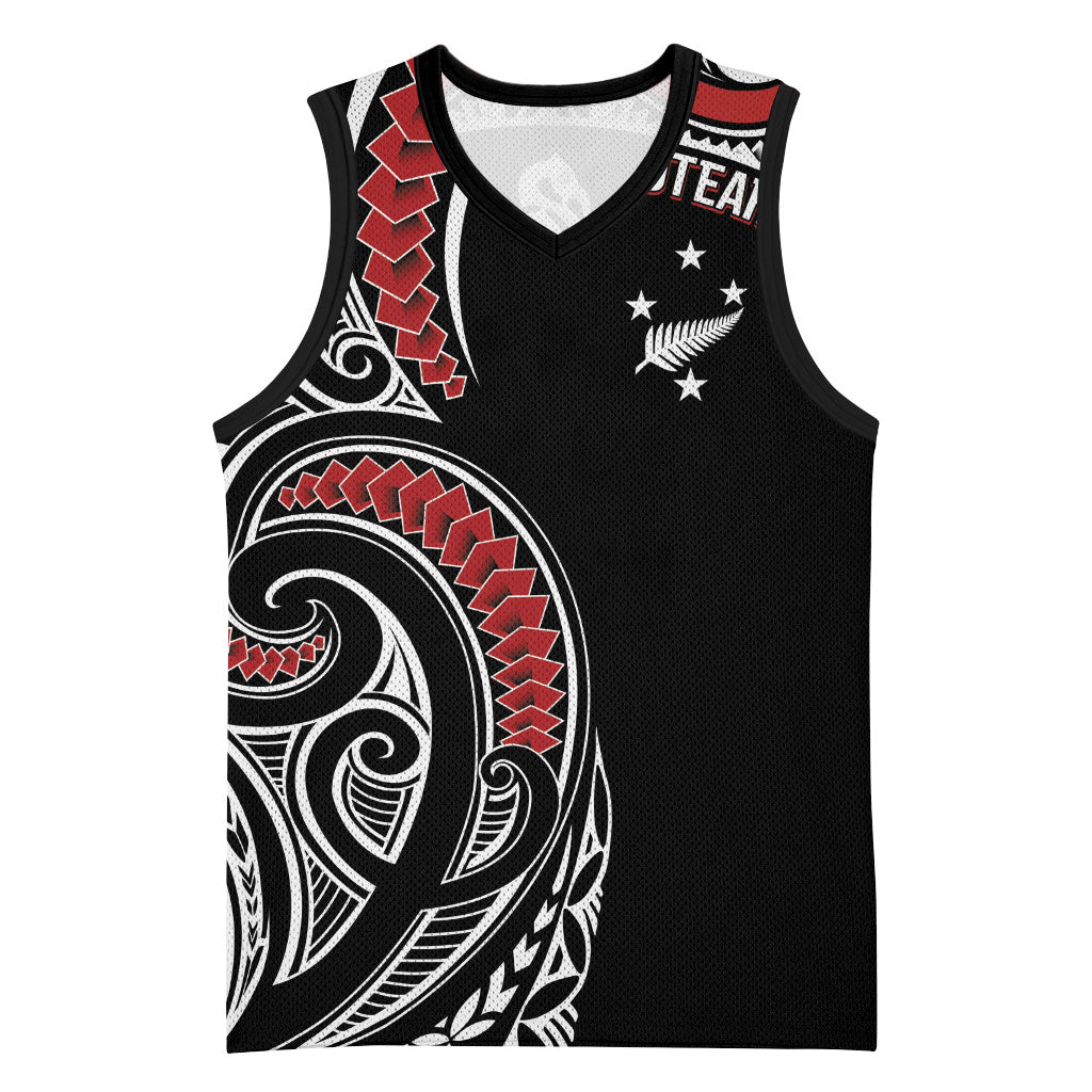 New Zealand Darts Personalized Hei Manaia Basketball Jersey Classic Kowhaiwhai LT7 Unisex Black - Polynesian Pride