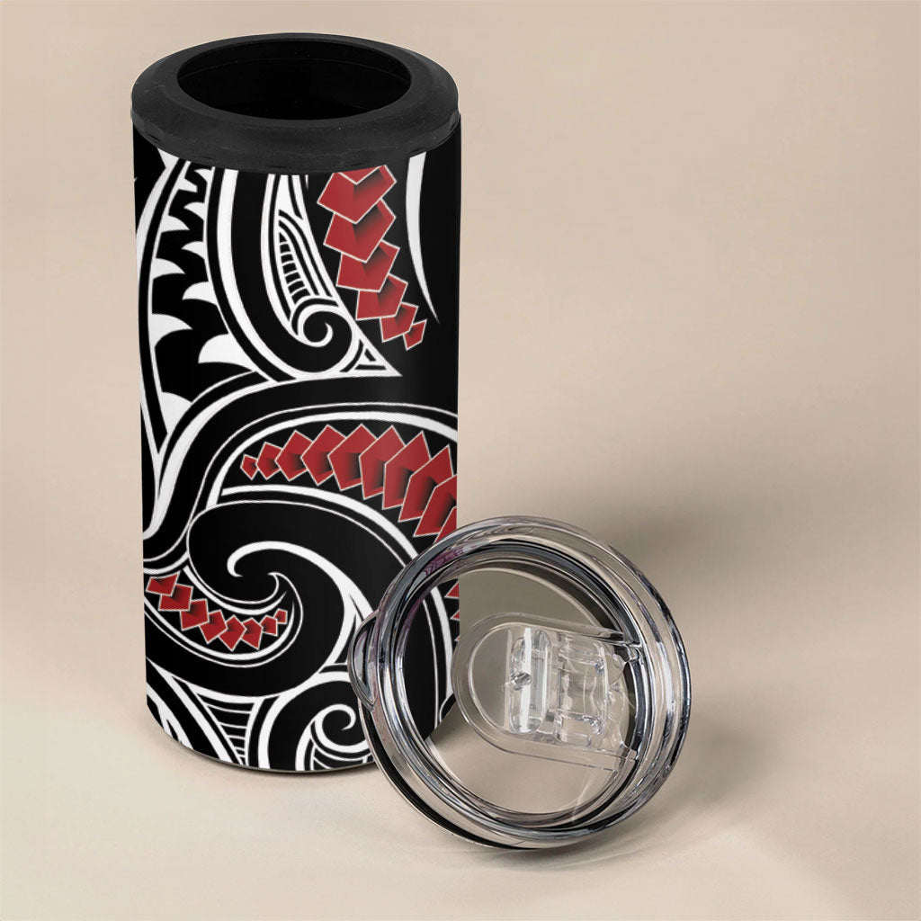 New Zealand Darts Hei Manaia 4 in 1 Can Cooler Tumbler Classic Kowhaiwhai LT7 - Polynesian Pride