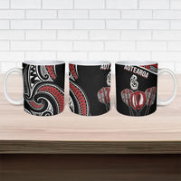 New Zealand Darts Hei Manaia Ceramic Mug Classic Kowhaiwhai LT7 - Polynesian Pride